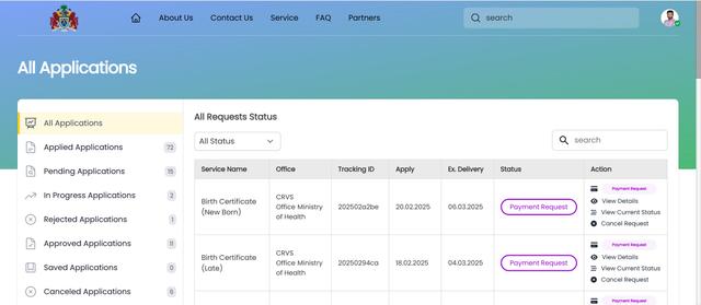 Gambia Government Services Platform screenshot 1